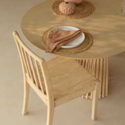 Willow Whitewash Oak Oval Dining Table Set - 6 Seater - Tilly Dining Chairs - Whitewash Oak Legs - thumbnail 5