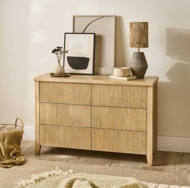 Raleigh 6 Drawer Chest of Drawers - Whitewash - image 1