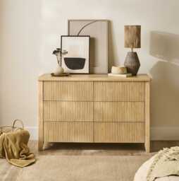 Raleigh 6 Drawer Chest of Drawers - Whitewash - thumbnail 2