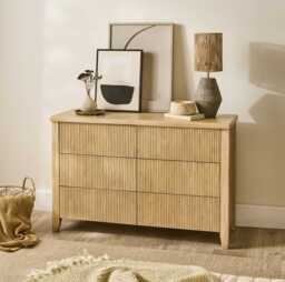 Raleigh 6 Drawer Chest of Drawers - Whitewash
