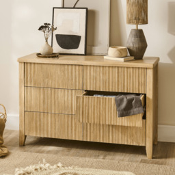 Raleigh 6 Drawer Chest of Drawers - Whitewash - thumbnail 2