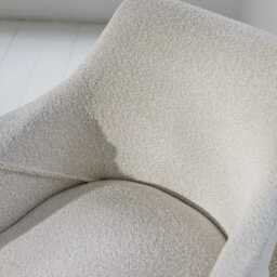 Freya Oat Boucle Armchair - Set of 2 - Black Oak Legs - thumbnail 5