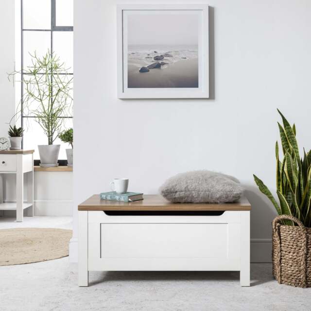 Bampton Blanket Box - White - image 1