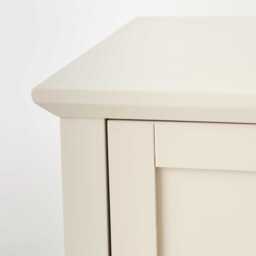 Ines Taupe Bedside Table - Gold Legs - thumbnail 3
