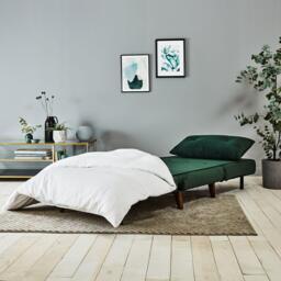 Una Single Sofa Bed - Green Velvet - thumbnail 4