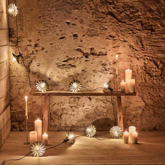 Atwick 10 Bulb Outdoor String Lights - Extendable - Black - image 1