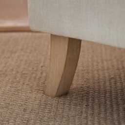 Brea Oyster White Armchair - Whitewash Oak Legs - thumbnail 6