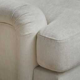 Brea Oyster White Armchair - Whitewash Oak Legs - thumbnail 5