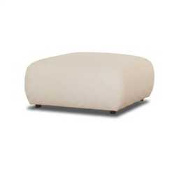 Nathalia Small Run Up Stool - Chalk White Boucle - thumbnail 3