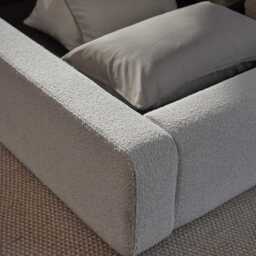 Farrah King Ottoman Bed - Oat Boucle - thumbnail 4