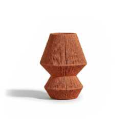 Sirana Small Burnt Orange Jute Table Lamp - thumbnail 5