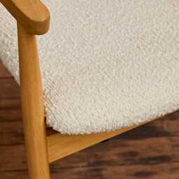 Carter Boucle Dining Armchairs - Set of 2 - Pale Oak Legs - thumbnail 4
