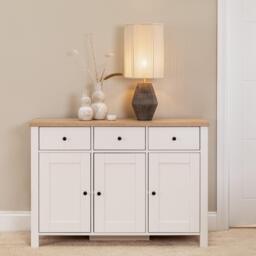 Haveri Mango Wood Table Lamp with Natural  Shade - 63cm - thumbnail 4
