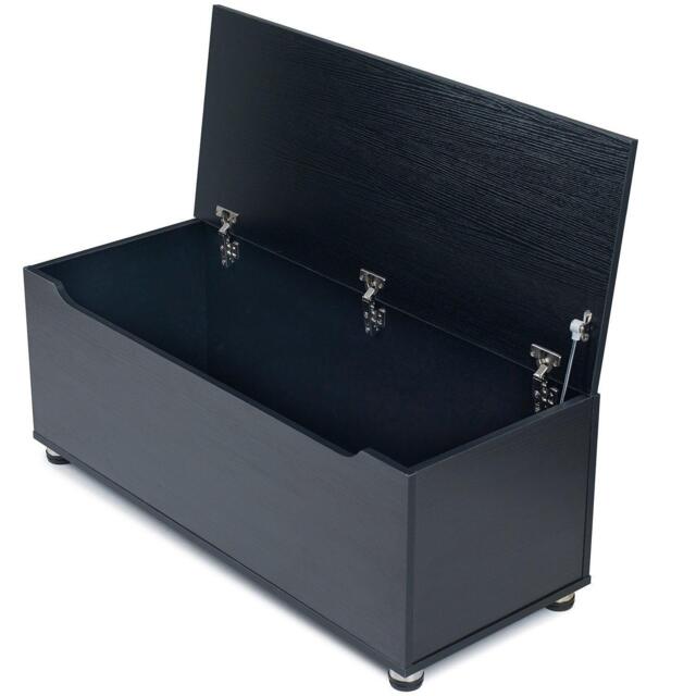 Essie Wooden Storage Chest - Blanket Box - Toy Chest - Black - image 1