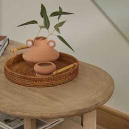 Surbiton Single Wick 9cm Ceramic Candle - Oud Wood & Rose Scent In Blush Pink - thumbnail 5