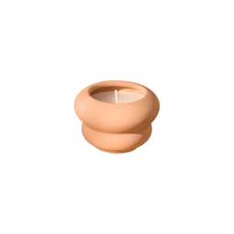 Surbiton Single Wick 9cm Ceramic Candle - Oud Wood & Rose Scent In Blush Pink - thumbnail 6