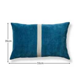 Holbeck 35x55cm Stripe Cushion Cover - Teal - thumbnail 5