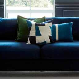 Holbeck 35x55cm Stripe Cushion Cover - Teal - thumbnail 2
