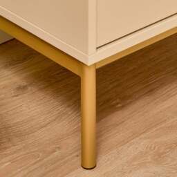 Luella 80cm 5 Drawer Fluted Tallboy - Driftwood - thumbnail 6