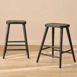 Silvester Black Bar Stool