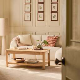 Noah Whitewash Oak Rectangular Coffee Table - thumbnail 3