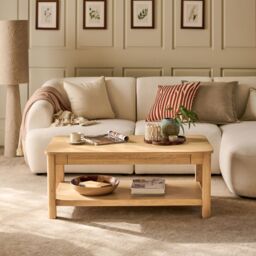 Noah Whitewash Oak Rectangular Coffee Table
