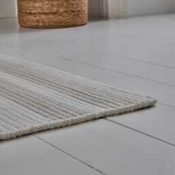 Eluru 200x60cm PET Runner Rug - Off White & Clay - thumbnail 3