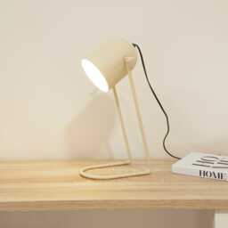 Eltham 42cm Metal Desk Lamp - Taupe - thumbnail 2