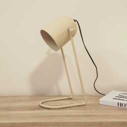 Eltham 42cm Metal Desk Lamp - Taupe - thumbnail 1