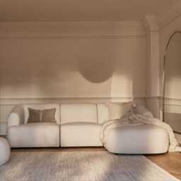 Atcham Clay Marl Wool & Cotton Rug - 120 x 170cm - thumbnail 2