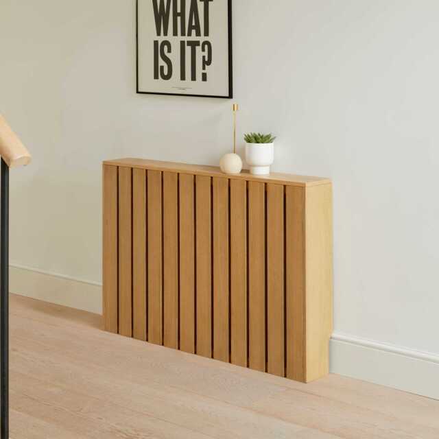 Willow Medium Radiator Cover - Pale Oak - image 1