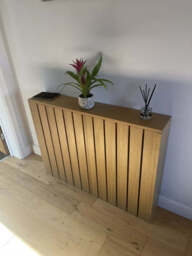 Willow Medium Radiator Cover - Pale Oak - thumbnail 3