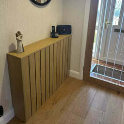 Willow Medium Radiator Cover - Pale Oak - thumbnail 2