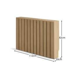Willow Medium Radiator Cover - Pale Oak - thumbnail 5