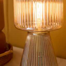 Pimlico 31cm Glass Lamp - Champagne - thumbnail 3