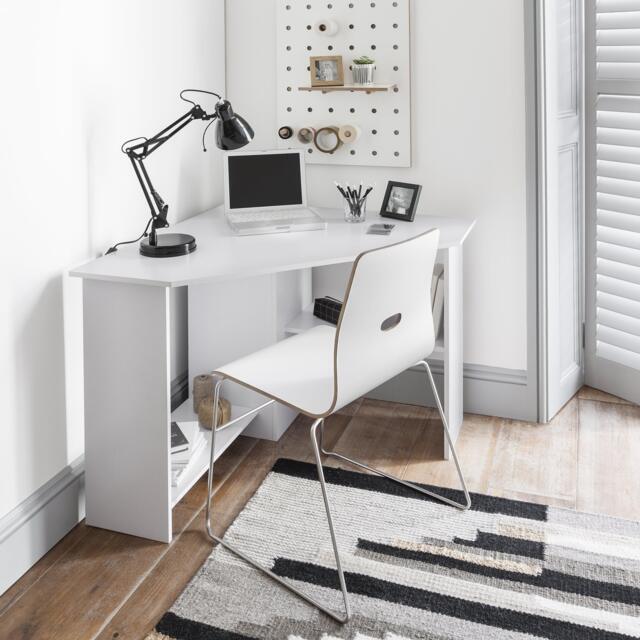 Essie Corner Desk - White - image 1