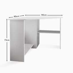 Essie Corner Desk - White - thumbnail 5