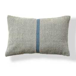 Elston 55x35cm Cotton Zig Zag Cushion Cover - Horizon Blue - thumbnail 2