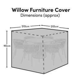 Willow Round Table 4-6 Seater Furniture Cover 210x210x90cm - thumbnail 2