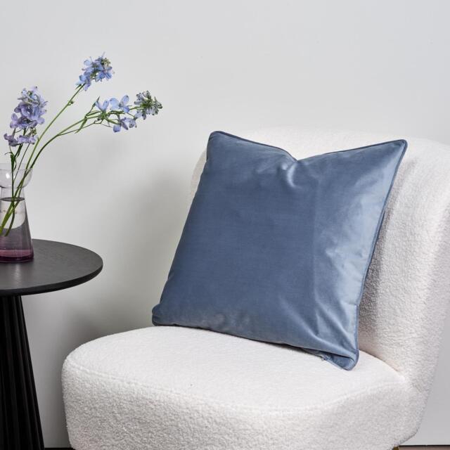 Alford 45x45cm Velvet Cushion Cover - Cornflower Blue - image 1