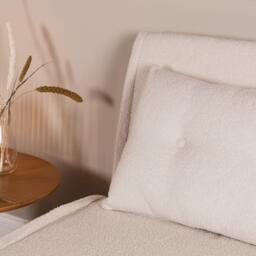 Una Single Sofa Bed - White Teddy - thumbnail 5