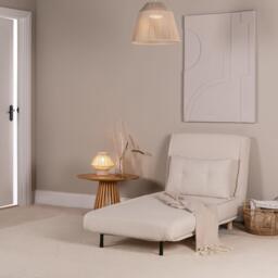Una Single Sofa Bed - White Teddy - thumbnail 6