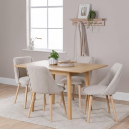 Charlie Pale Oak Dining Table - Extendable - thumbnail 2