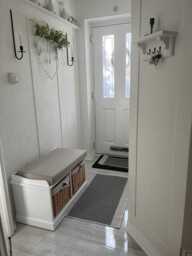 Fyfield 2 Seater Hallway Storage Bench with Storage - White - thumbnail 3