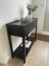 Charlie Black 2 Drawer Console Table - thumbnail 3