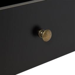 Charlie Black 2 Drawer Console Table - thumbnail 4