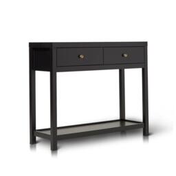 Charlie Black 2 Drawer Console Table - thumbnail 6