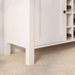 Bampton Sideboard with Wine Rack - Alabaster White - thumbnail 3