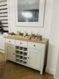 Bampton Sideboard with Wine Rack - Alabaster White - thumbnail 6