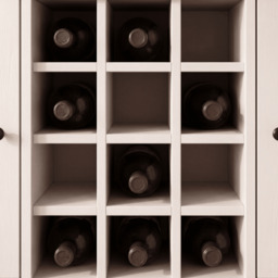 Bampton Sideboard with Wine Rack - Alabaster White - thumbnail 4